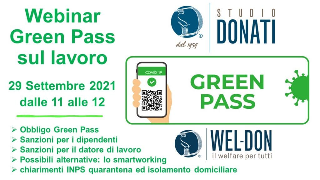 Webinar Green Pass sul lavoro