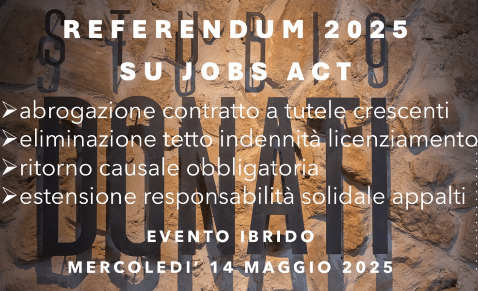 Referendum 2025 Jobs Act - Studio Donati Referendum 2025 Jobs Act - Studio Donati
