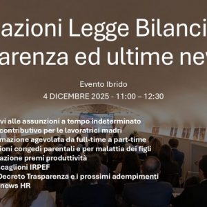 Anticipazioni Legge Bilancio 2026 Trasparenza ed ultime news