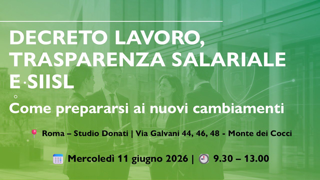 Decreto Lavoro, Trasparenza Salariale e SIISL