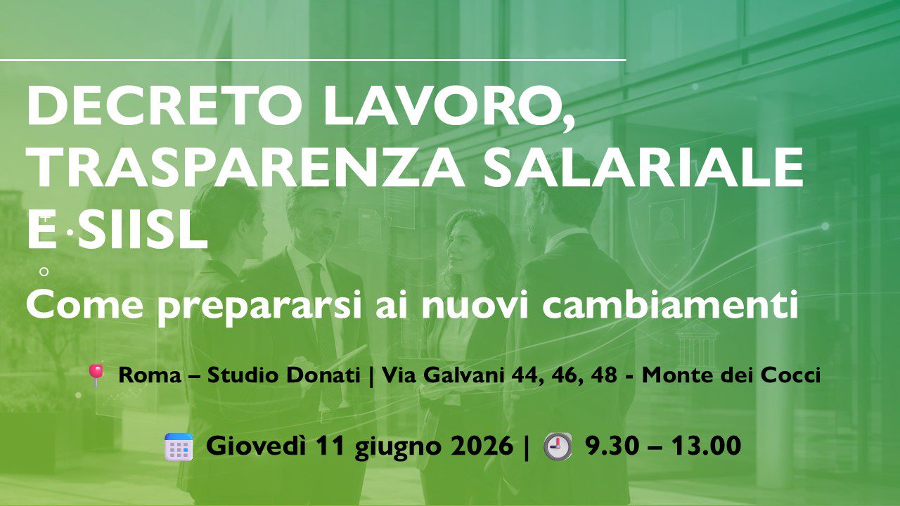 Decreto Lavoro, Trasparenza e SIISL - Studio Donati